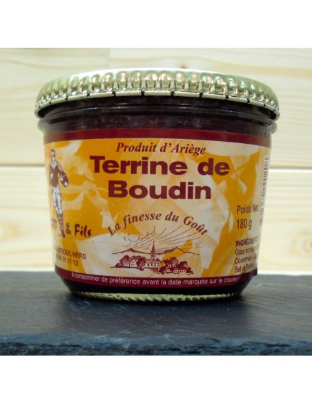 Terrine de boudin en bocal | Produit d'Ariège