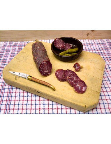 Saucisson sec pur porc français | Charcuterie en ligne Escot & Fils