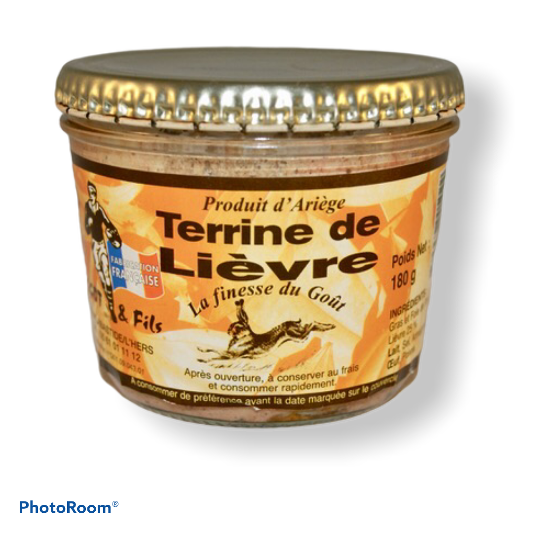 Terrine de lièvre | Bocaux terrine | Produit d'ariège