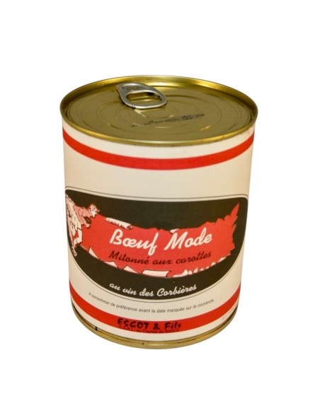 → Une conserve de boeuf mode | Escot et Fils